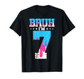 Bruh 7Th Birthday Baseball Ice Cream T-Shirt - Aesthetic Graphic Men Women - T-Shirt, Sweatshirt, Hoodie