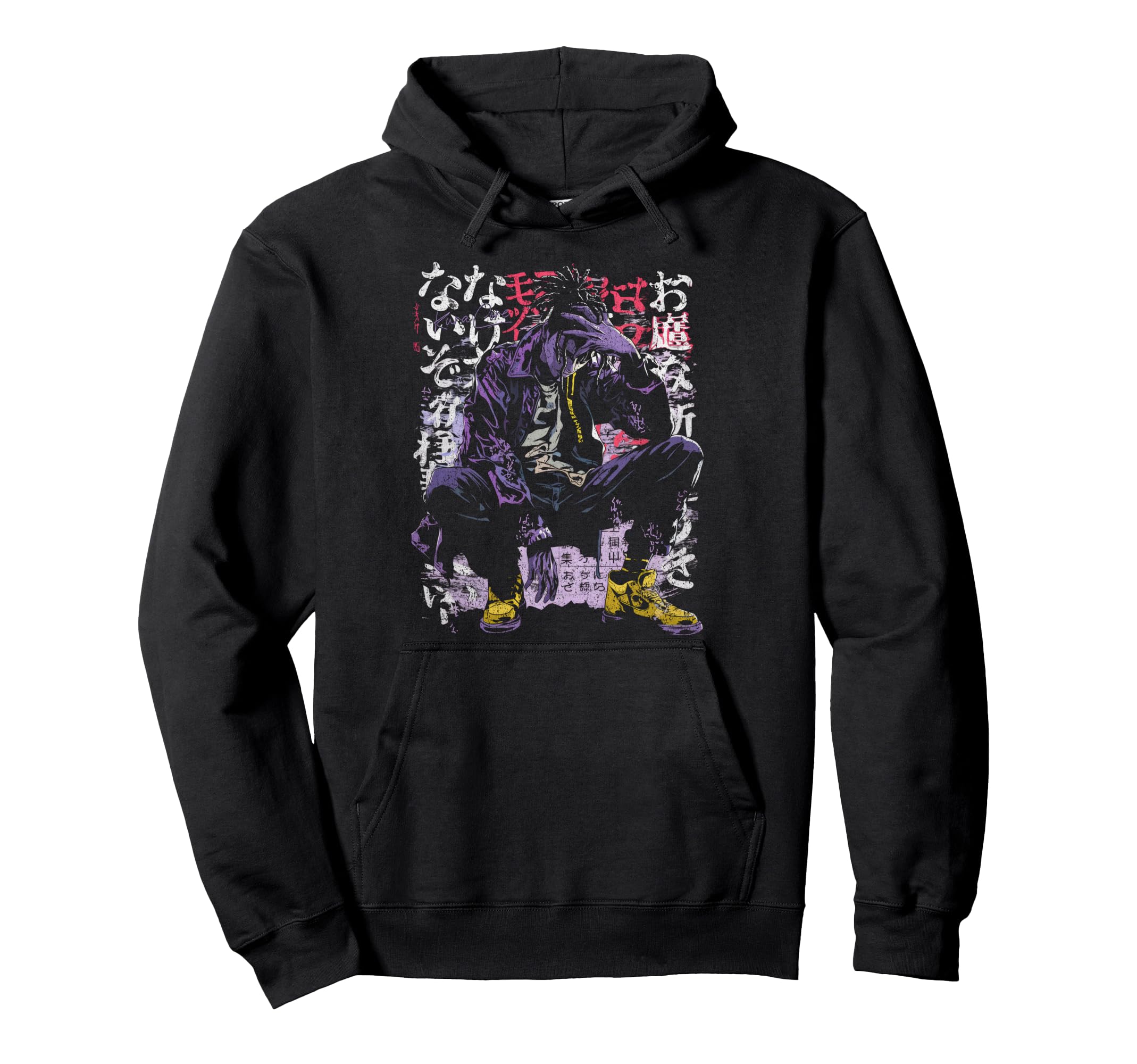 Japanese Streetwear Cyberpunk Y2K Hoodie - Novelty Apparel for Adults - T-Shirt, Sweatshirt, Hoodie