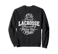 Lacrosse Mama Pride Messy Bun Game Day Sweatshirt - Trendy Graphic Unisex - T-Shirt, Sweatshirt, Hoodie