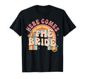 Here Comes Bride Rainbow Bachelorette T-Shirt - Aesthetic Graphic Unisex - T-Shirt, Sweatshirt, Hoodie