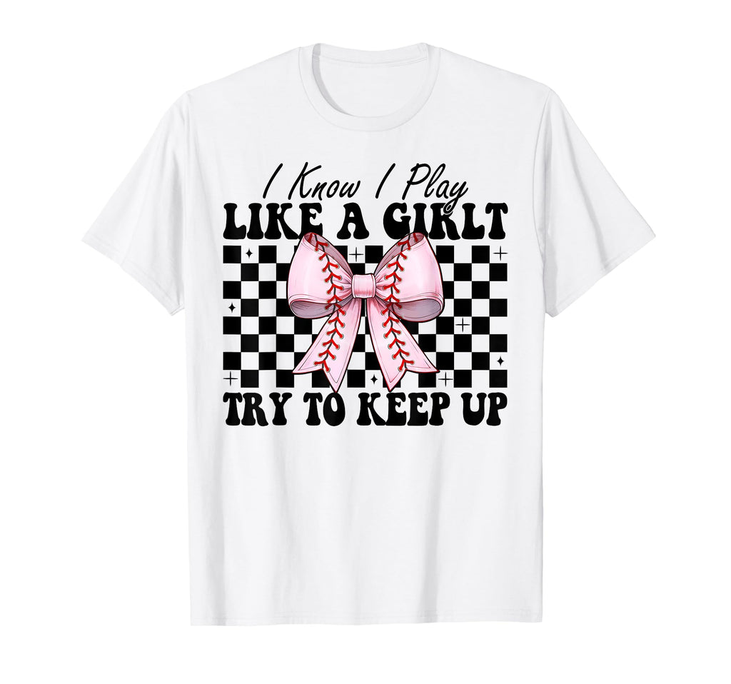 Baseball Mom Mama Coquette I Know I T-Shirt - Custom Art Print Men Women - T-Shirt, Sweatshirt, Hoodie