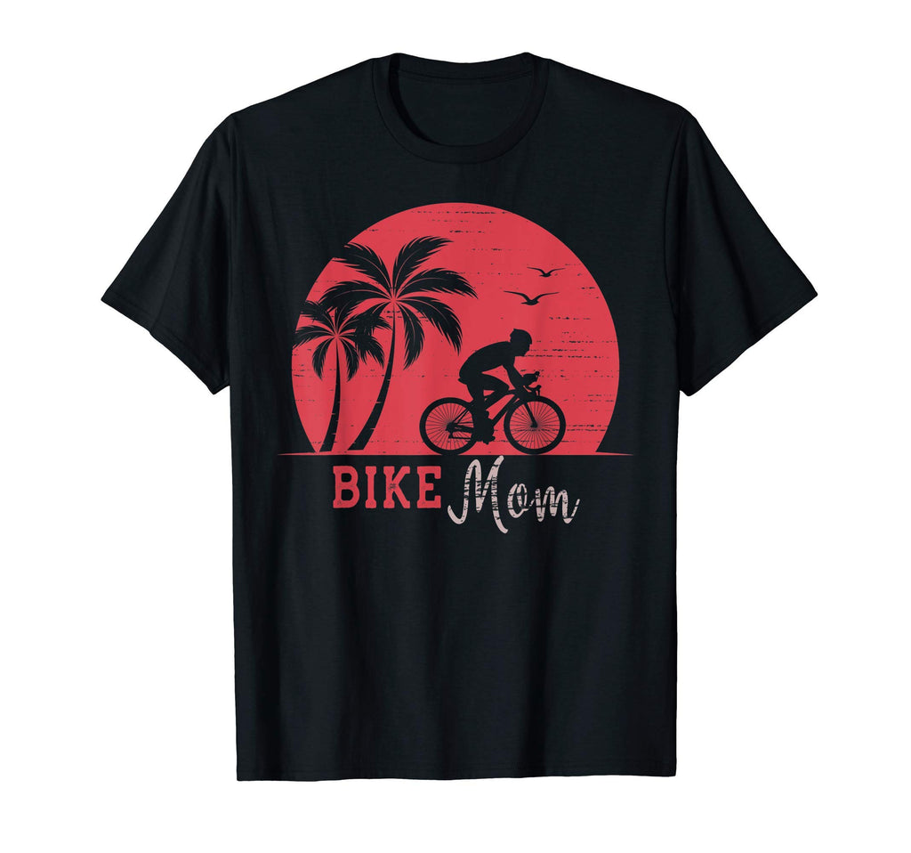 Bike Mom Red Sunset T-Shirt - Trendy Graphic Unisex - T-Shirt, Sweatshirt, Hoodie
