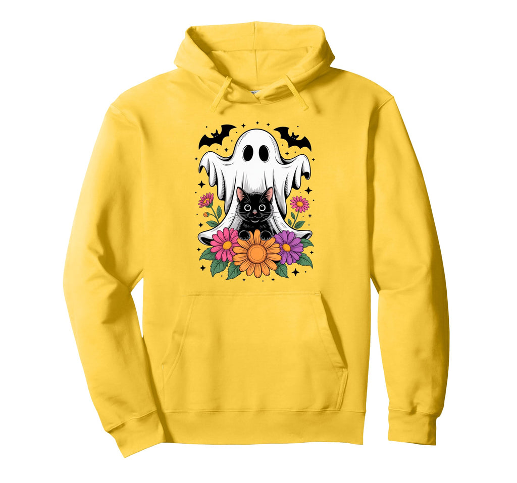 Boo Halloween Spooky Ghost Funny Cat Hoodie - Streetwear Style Men Women - T-Shirt, Sweatshirt, Hoodie