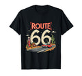 Route 66 Desert Scene Red Car T-Shirt - Aesthetic Graphic Men Women - T-Shirt, Sweatshirt, Hoodie