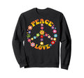 Peace Sign Love 60S 70S Costume Sweatshirt - Trendy Graphic for Adults - T-Shirt, Sweatshirt, Hoodie