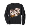 Ballpark Mama Game Day Sweatshirt - Casual Everyday Wear for Adults - T-Shirt, Sweatshirt, Hoodie
