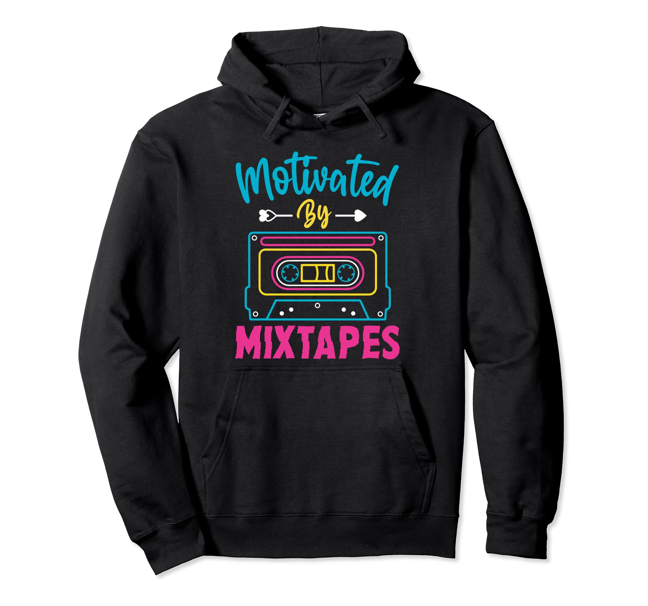 Motivated Mixtapes Music Cassette Hoodie - Casual Everyday Wear Men Women - T-Shirt, Sweatshirt, Hoodie