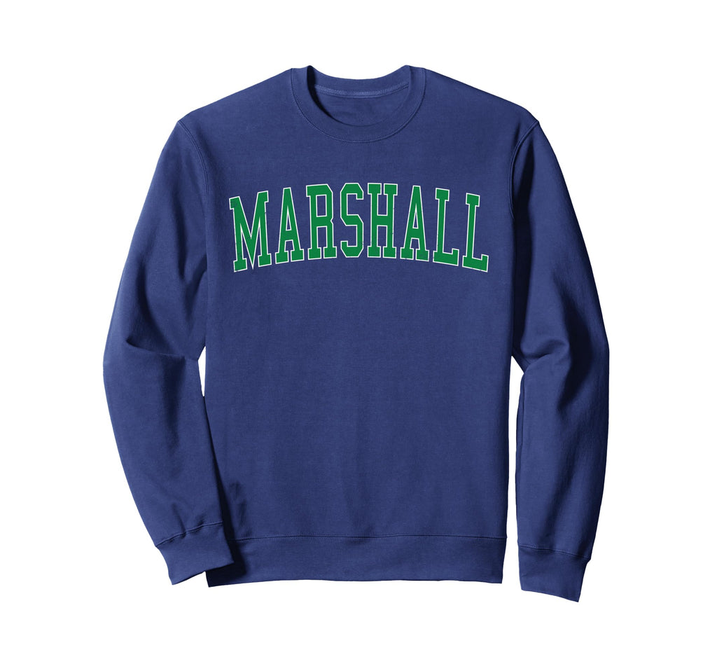Marshall Tx Distressed Green Sweatshirt - Casual Everyday Wear for Adults - T-Shirt, Sweatshirt, Hoodie