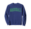 Marshall Tx Distressed Green Sweatshirt - Casual Everyday Wear for Adults - T-Shirt, Sweatshirt, Hoodie