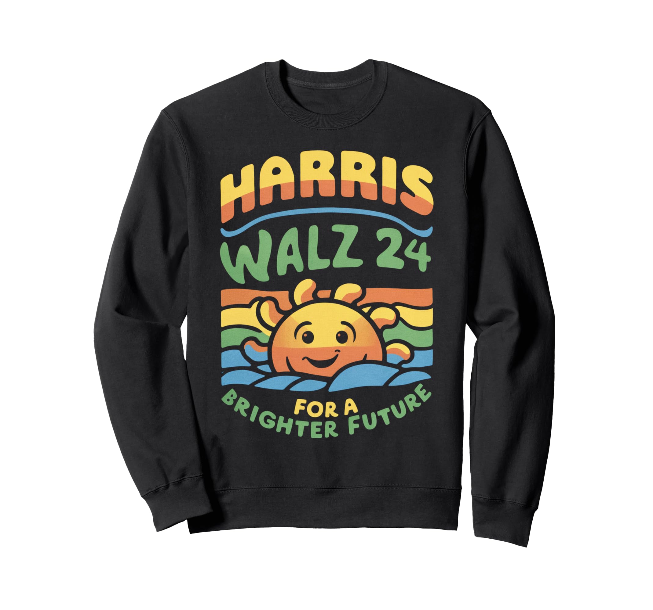 Kamala Harris President 2024 Tim Walz Sweatshirt - Graphic Print for Adults - T-Shirt, Sweatshirt, Hoodie