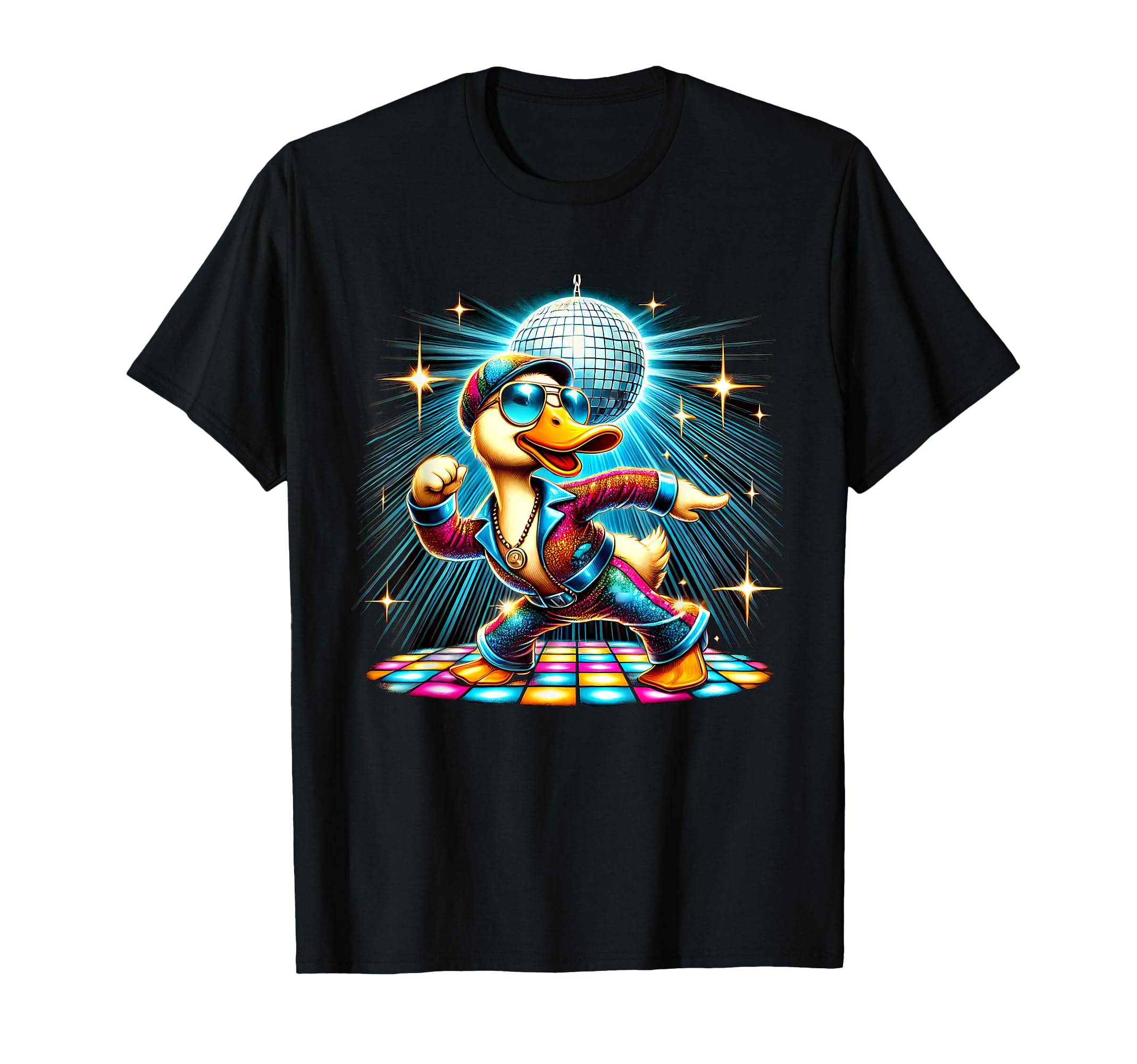 Aesthetic Duck Disco Dancer T-Shirt - Novelty Apparel Unisex - T-Shirt, Sweatshirt, Hoodie