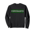 Esperanto 70S Language Text Sweatshirt - Fun Novelty Design for Adults - T-Shirt, Sweatshirt, Hoodie