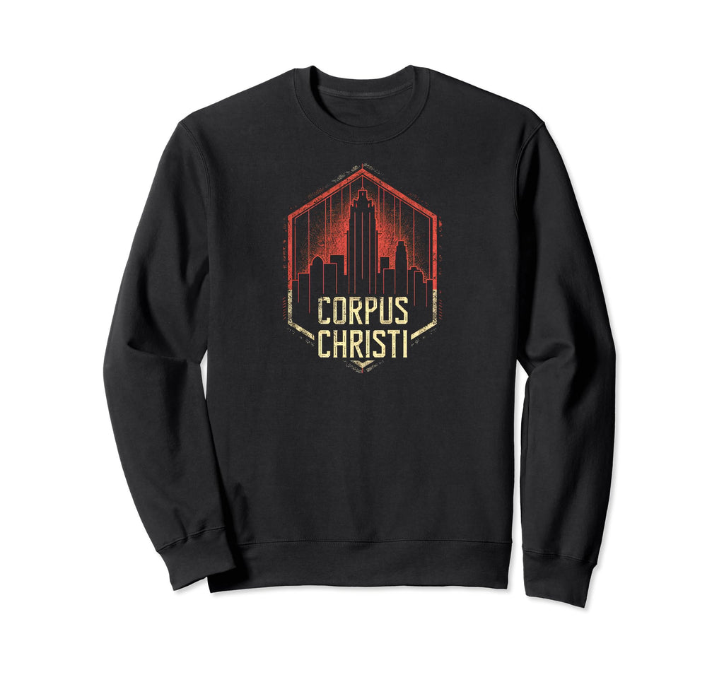 Corpus Christi Grit 90S Grunge Sweatshirt - Unique Graphic for Adults - T-Shirt, Sweatshirt, Hoodie