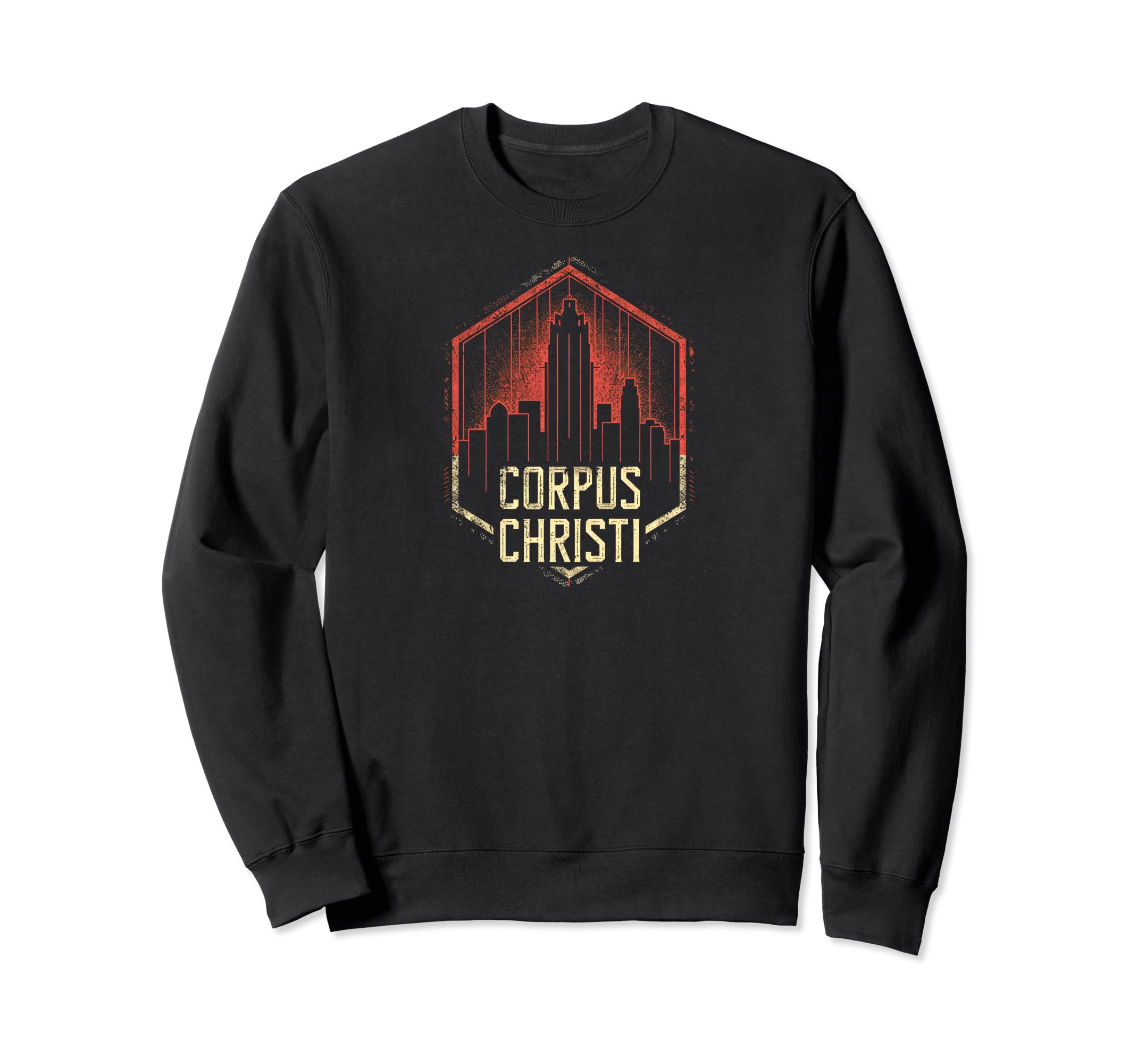 Corpus Christi Grit 90S Grunge Sweatshirt - Unique Graphic for Adults - T-Shirt, Sweatshirt, Hoodie