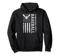 American Flag Baseball Flag Dad Mom Hoodie - Trendy Graphic for Adults - T-Shirt, Sweatshirt, Hoodie
