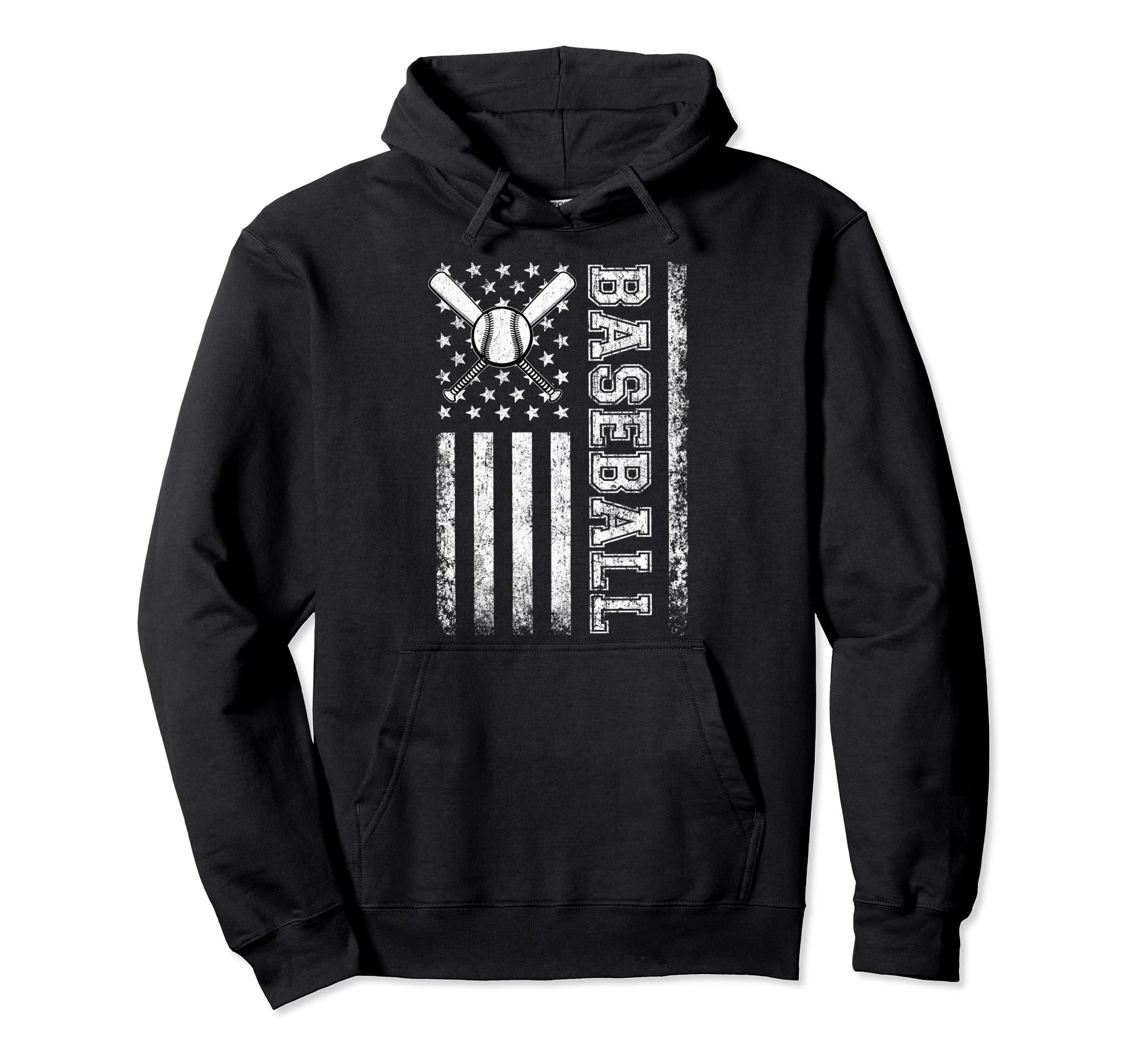 American Flag Baseball Flag Dad Mom Hoodie - Trendy Graphic for Adults - T-Shirt, Sweatshirt, Hoodie