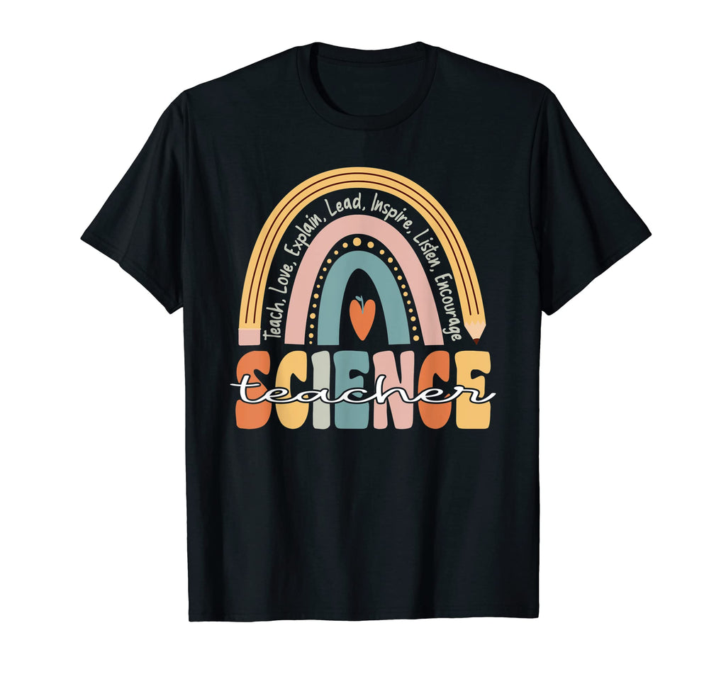 Science Teacher Groovy Teacher Rainbow T-Shirt - Fun Novelty Design Unisex - T-Shirt, Sweatshirt, Hoodie