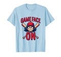 Game Face Baseball Mom T-Shirt - Aesthetic Graphic Men Women - T-Shirt, Sweatshirt, Hoodie