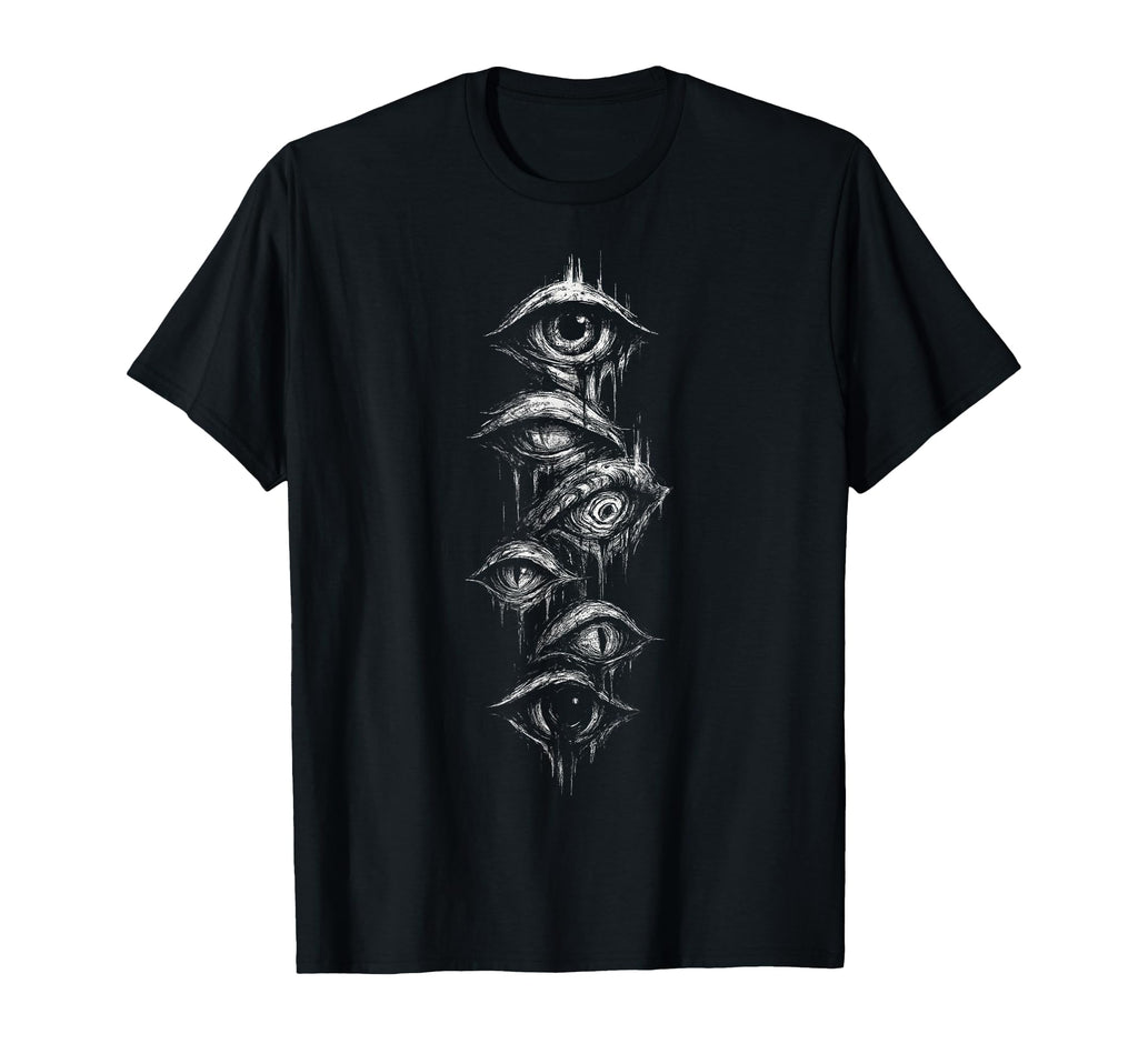 Eyes Eyeballs Goth Grunge Alt Y2K T-Shirt - Custom Art Print Men Women - T-Shirt, Sweatshirt, Hoodie