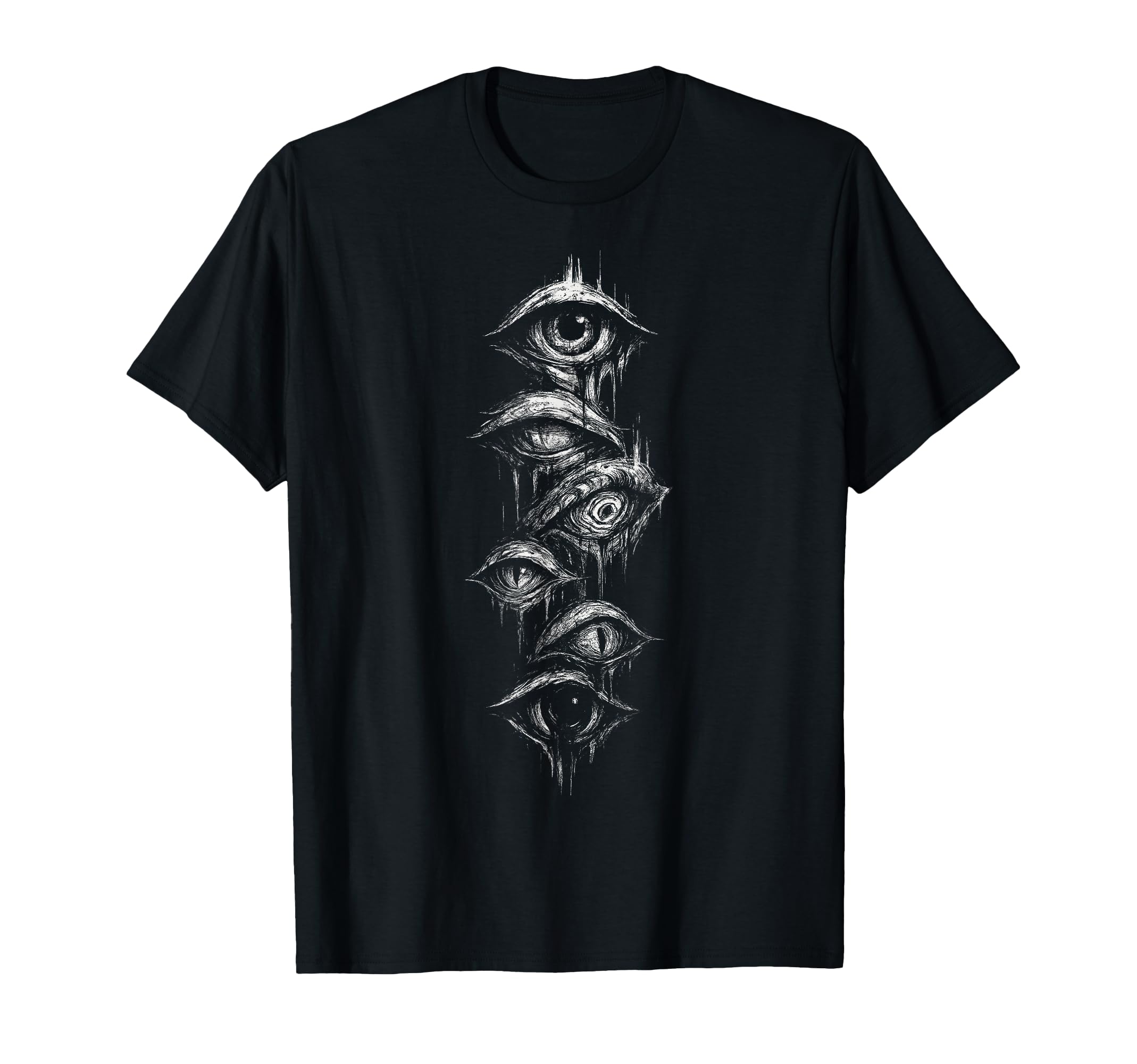 Eyes Eyeballs Goth Grunge Alt Y2K T-Shirt - Custom Art Print Men Women - T-Shirt, Sweatshirt, Hoodie