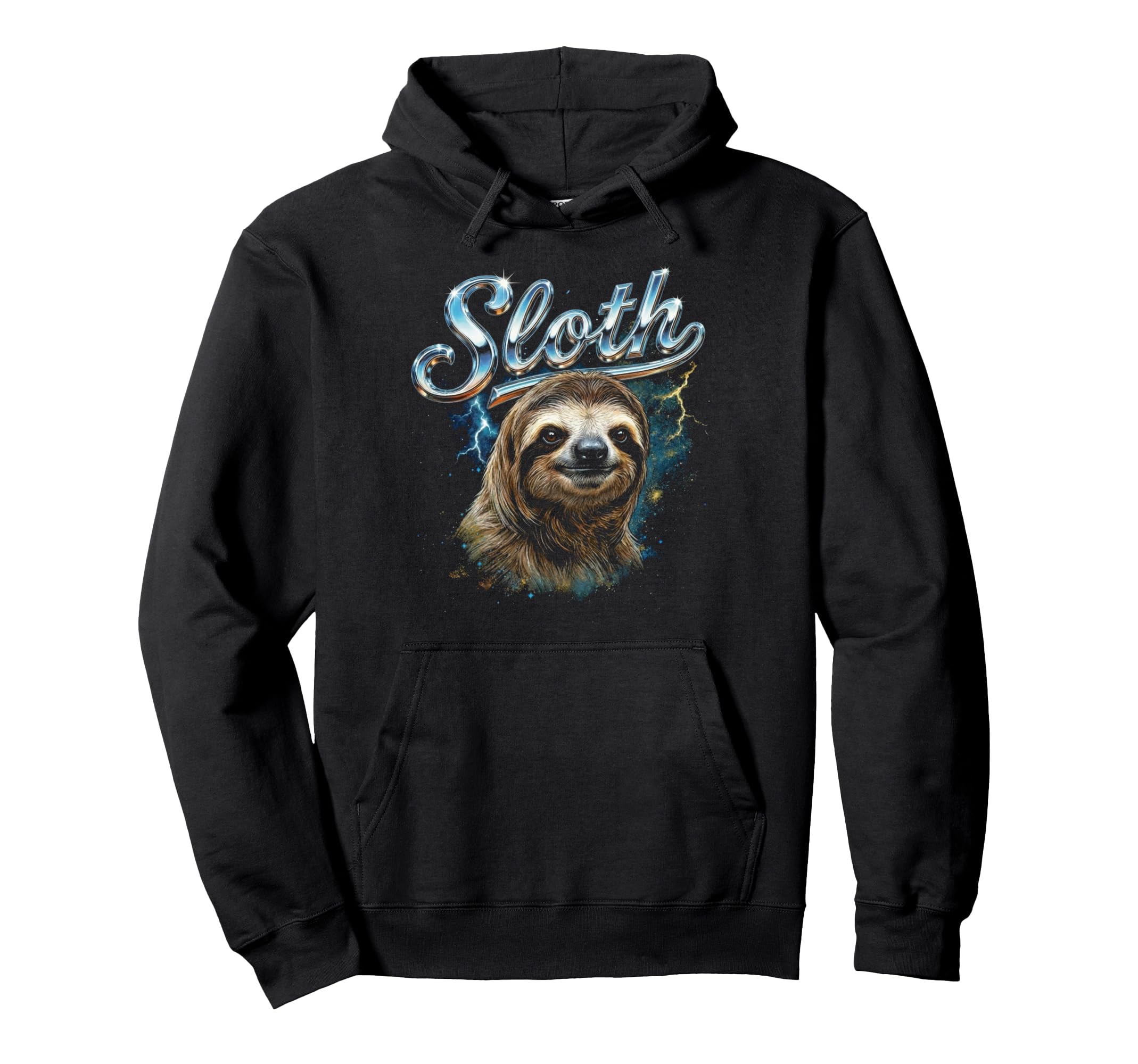 Sloth 90S Funny Sloth Lover 80S Hoodie - Aesthetic Graphic Unisex - T-Shirt, Sweatshirt, Hoodie