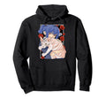 Funny Sphynx Cat Anime Goth Vaporwave Hoodie - Unique Graphic for Adults - T-Shirt, Sweatshirt, Hoodie