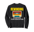 Cassette Tape 80S Rewind Building Sweatshirt - Minimalist Print Unisex - T-Shirt, Sweatshirt, Hoodie