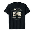77Th Birthday Awesome Since 1948 Legends T-Shirt - Unique Graphic Unisex - T-Shirt, Sweatshirt, Hoodie
