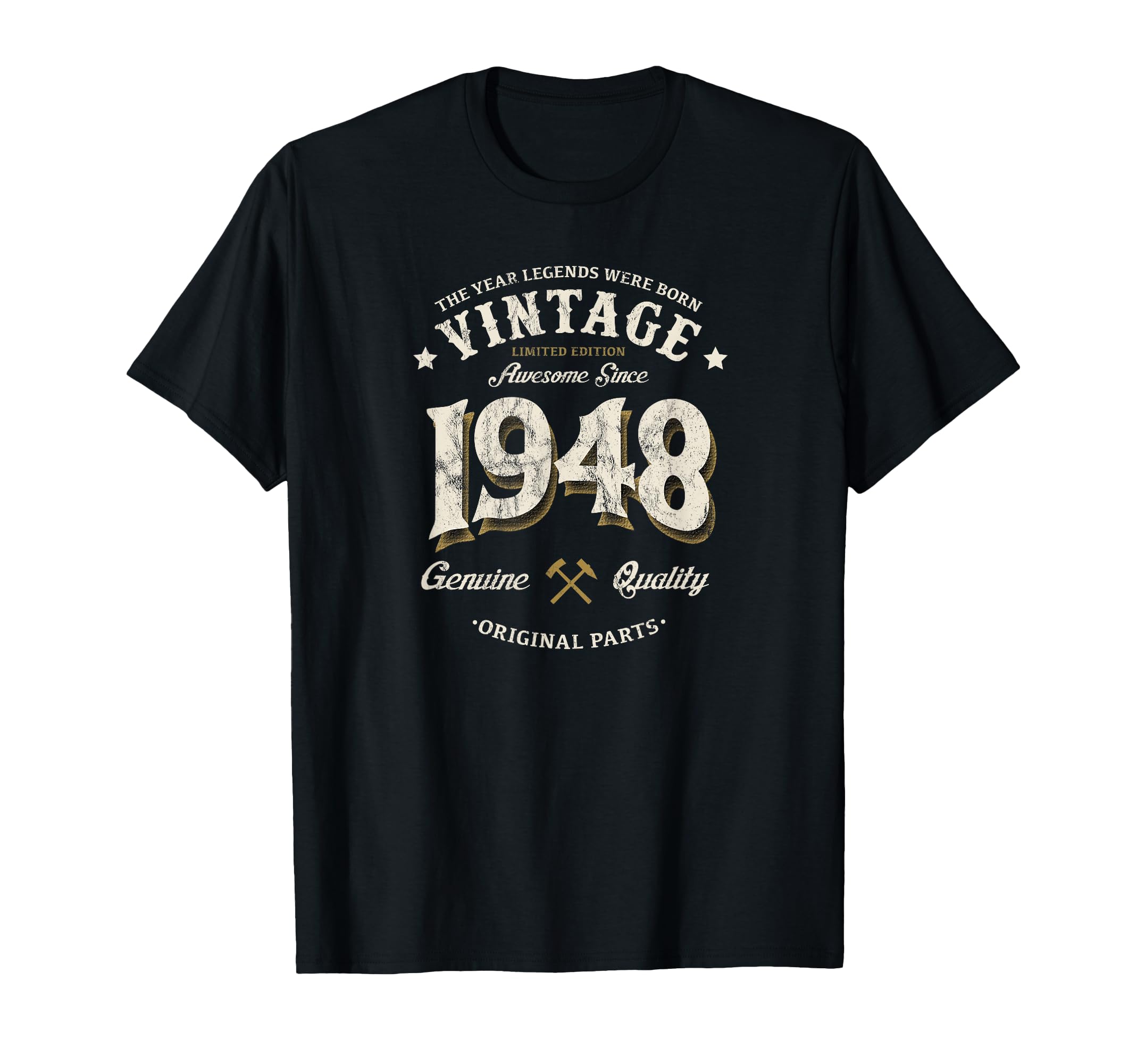 77Th Birthday Awesome Since 1948 Legends T-Shirt - Unique Graphic Unisex - T-Shirt, Sweatshirt, Hoodie