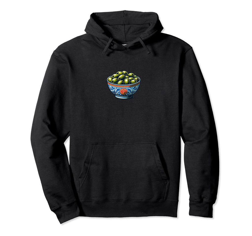 Bowl Olives Fruit Aesthetic Y2K Foodie Hoodie - Custom Art Print Men Women - T-Shirt, Sweatshirt, Hoodie