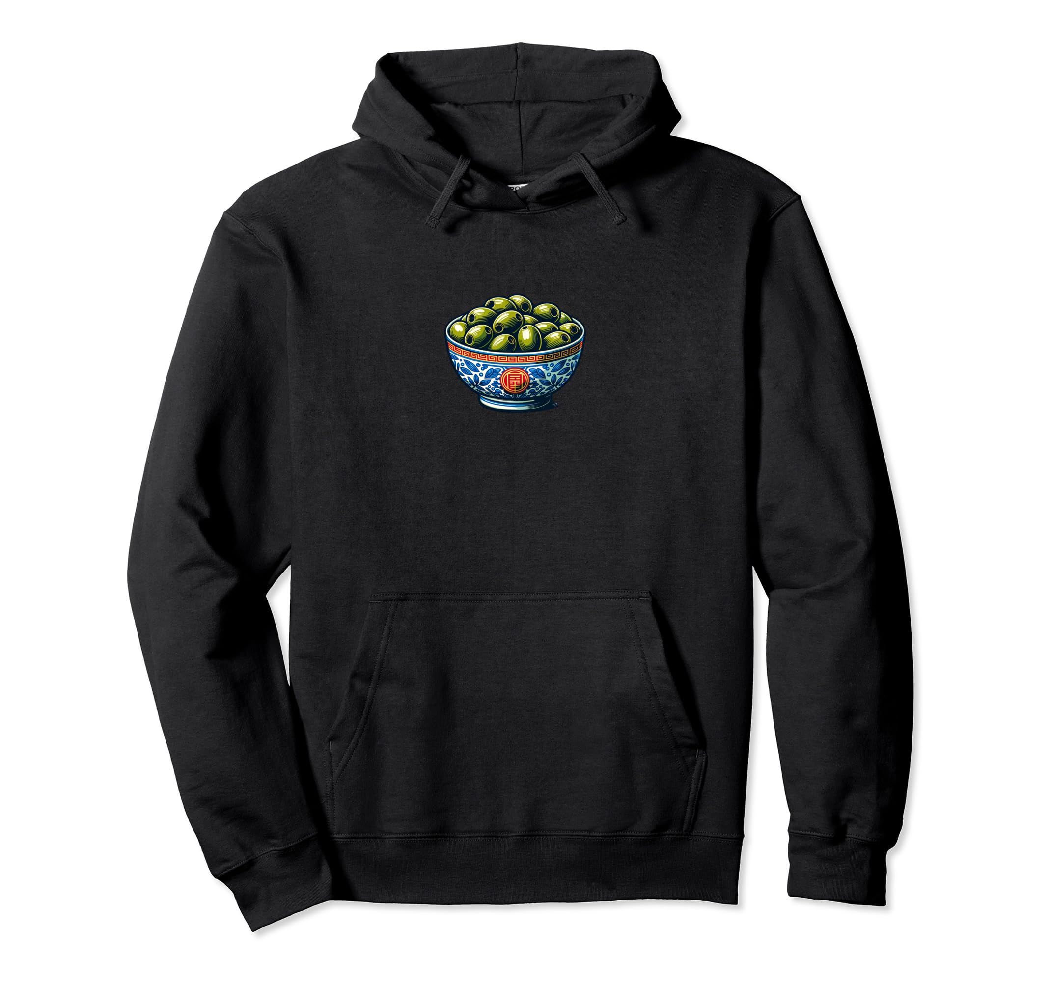 Bowl Olives Fruit Aesthetic Y2K Foodie Hoodie - Custom Art Print Men Women - T-Shirt, Sweatshirt, Hoodie