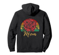 Mothers Day Red Rose Mom Sunset Hoodie - Graphic Print for Adults - T-Shirt, Sweatshirt, Hoodie