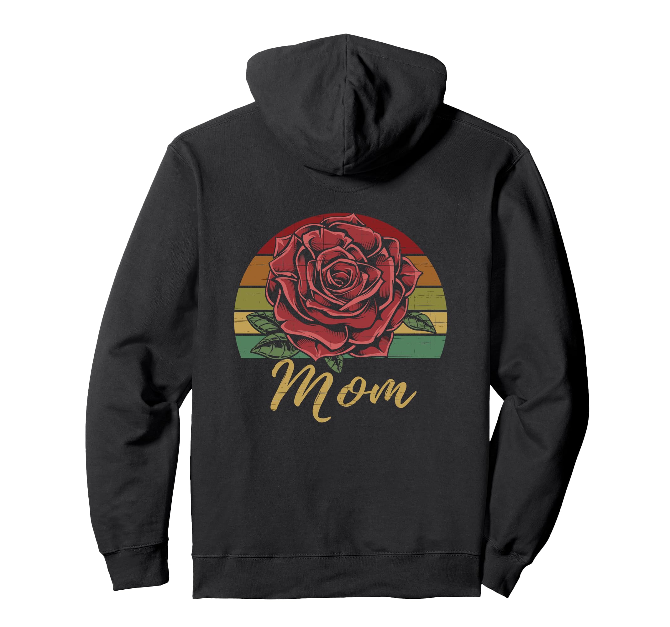Mothers Day Red Rose Mom Sunset Hoodie - Graphic Print for Adults - T-Shirt, Sweatshirt, Hoodie