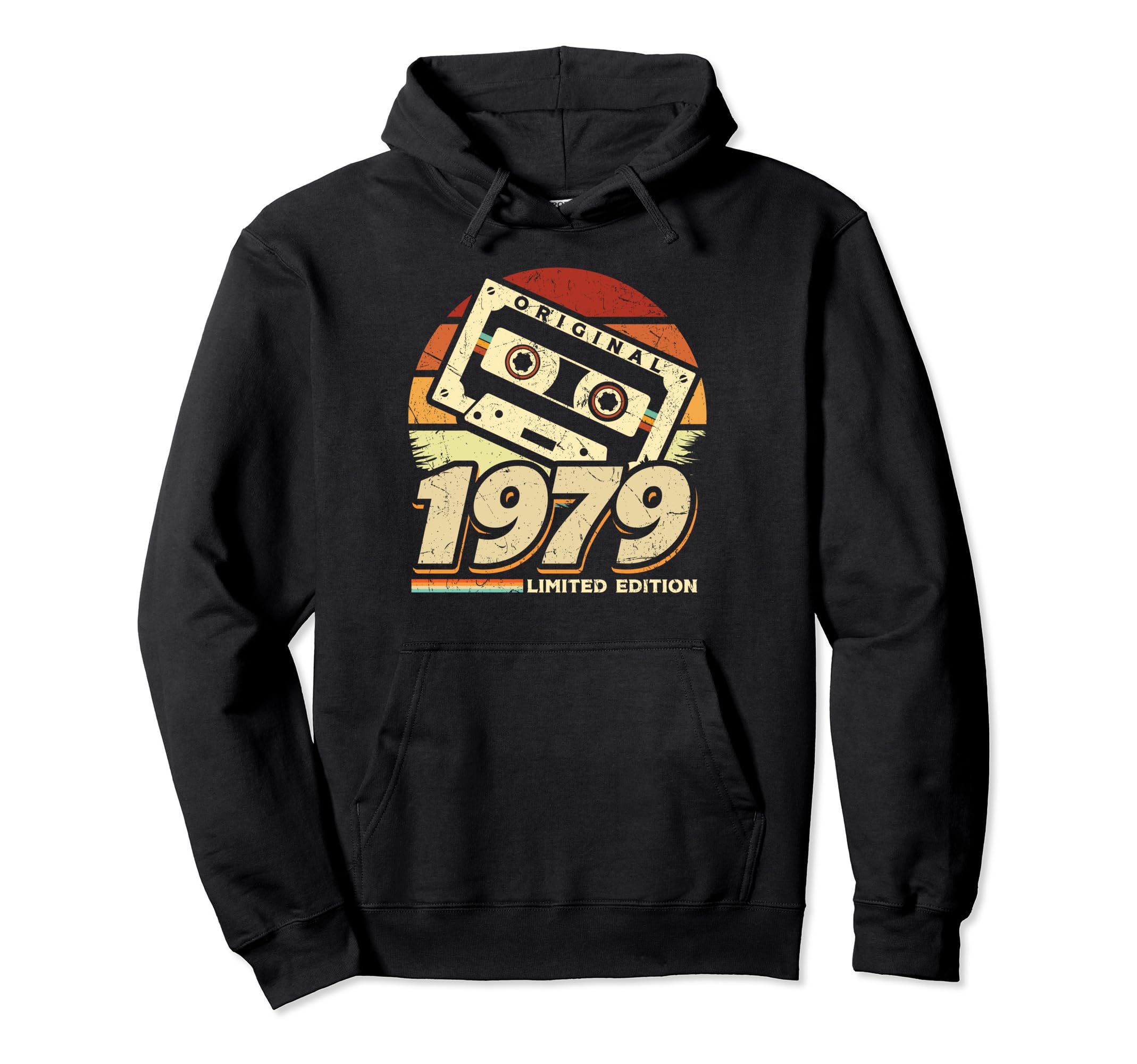 1979 Cassette Tape 45Th Birthday Hoodie - Minimalist Print Unisex - T-Shirt, Sweatshirt, Hoodie