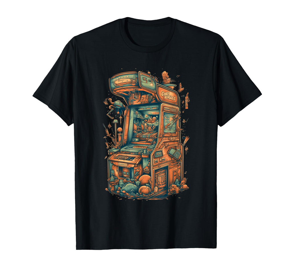 Arcade Gamer Gaming Arcade Machine T-Shirt - Custom Art Print Unisex - T-Shirt, Sweatshirt, Hoodie