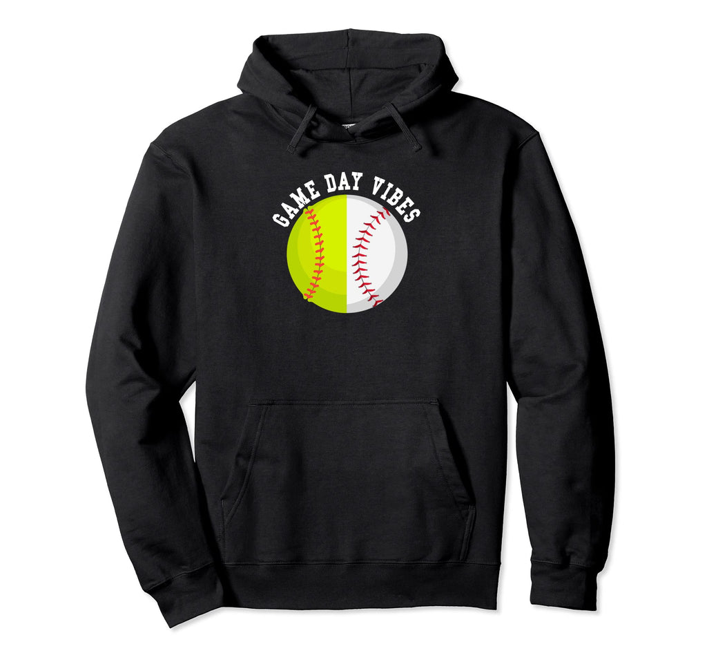 Game Day Vibes Softball Baseball Dad Hoodie - Streetwear Style Men Women - T-Shirt, Sweatshirt, Hoodie