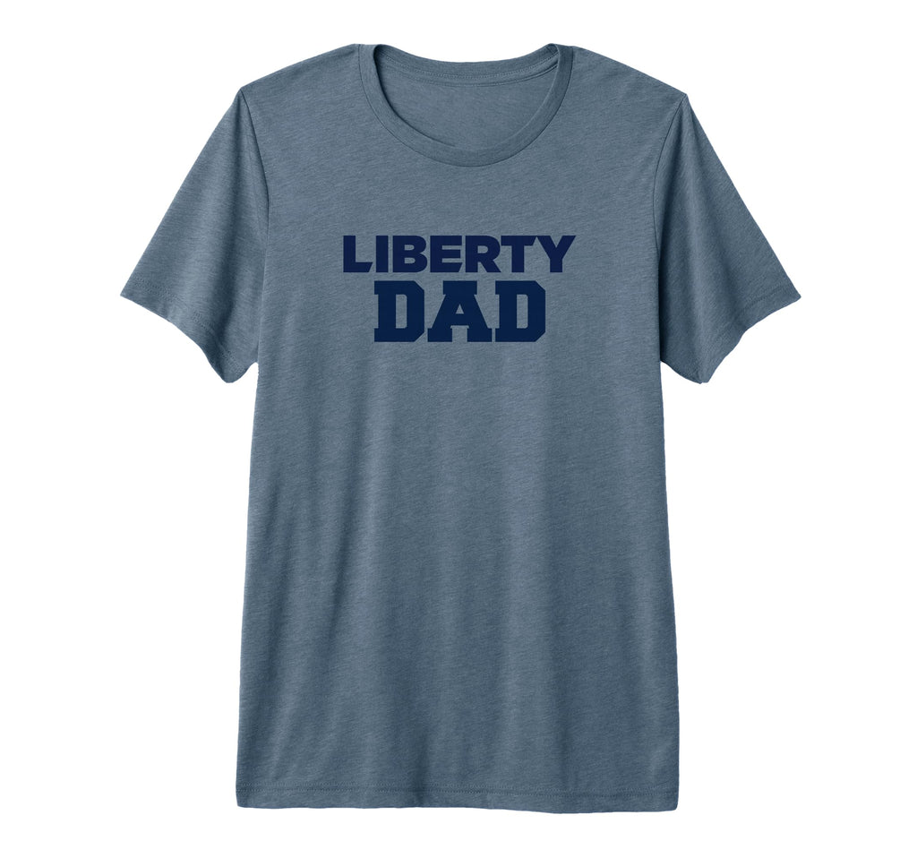 Liberty University Flames Dad Tri T-Shirt - Minimalist Print for Adults - T-Shirt, Sweatshirt, Hoodie