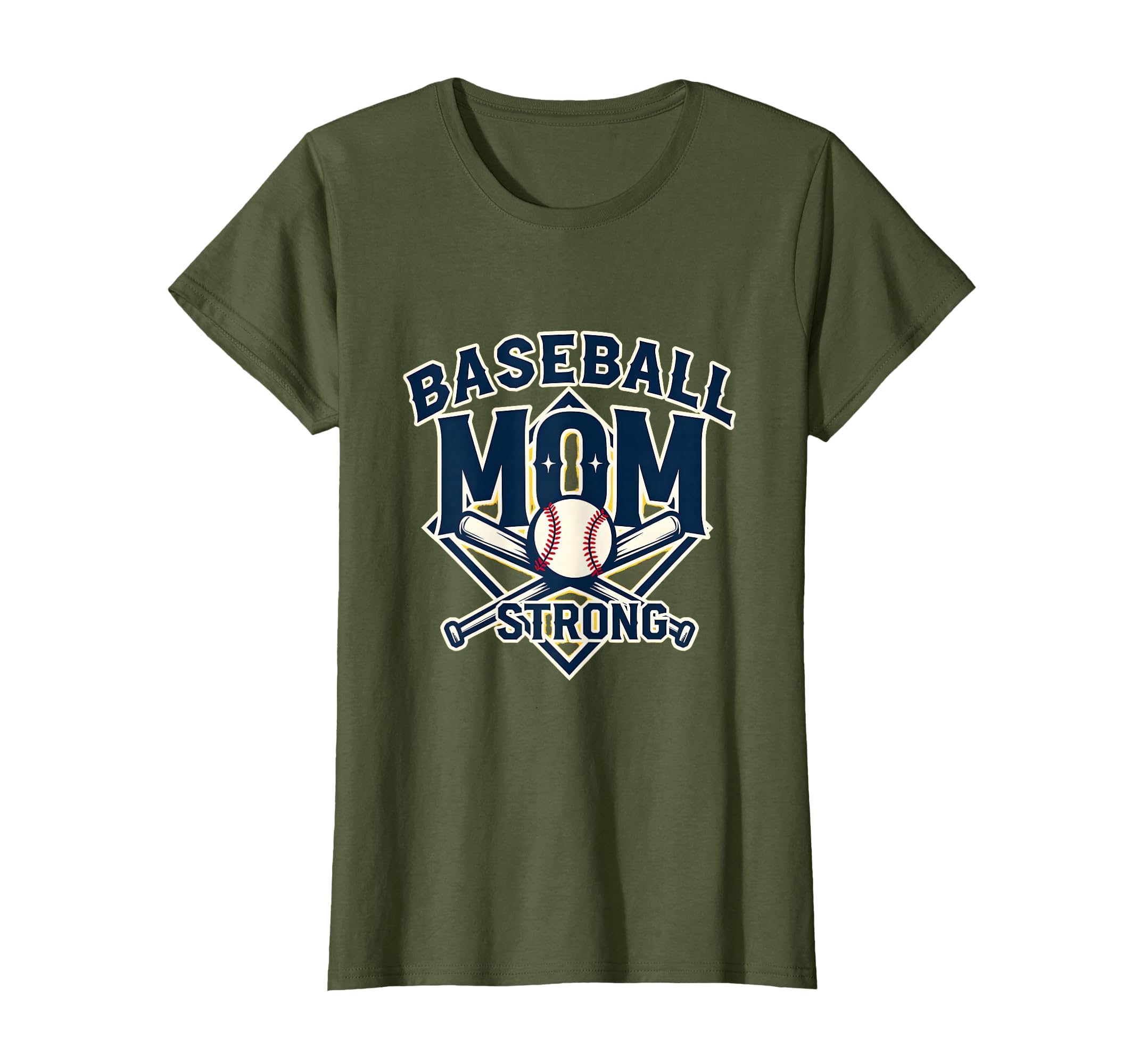 Baseball Mom Strong T-Shirt - Graphic Print Unisex - T-Shirt, Sweatshirt, Hoodie