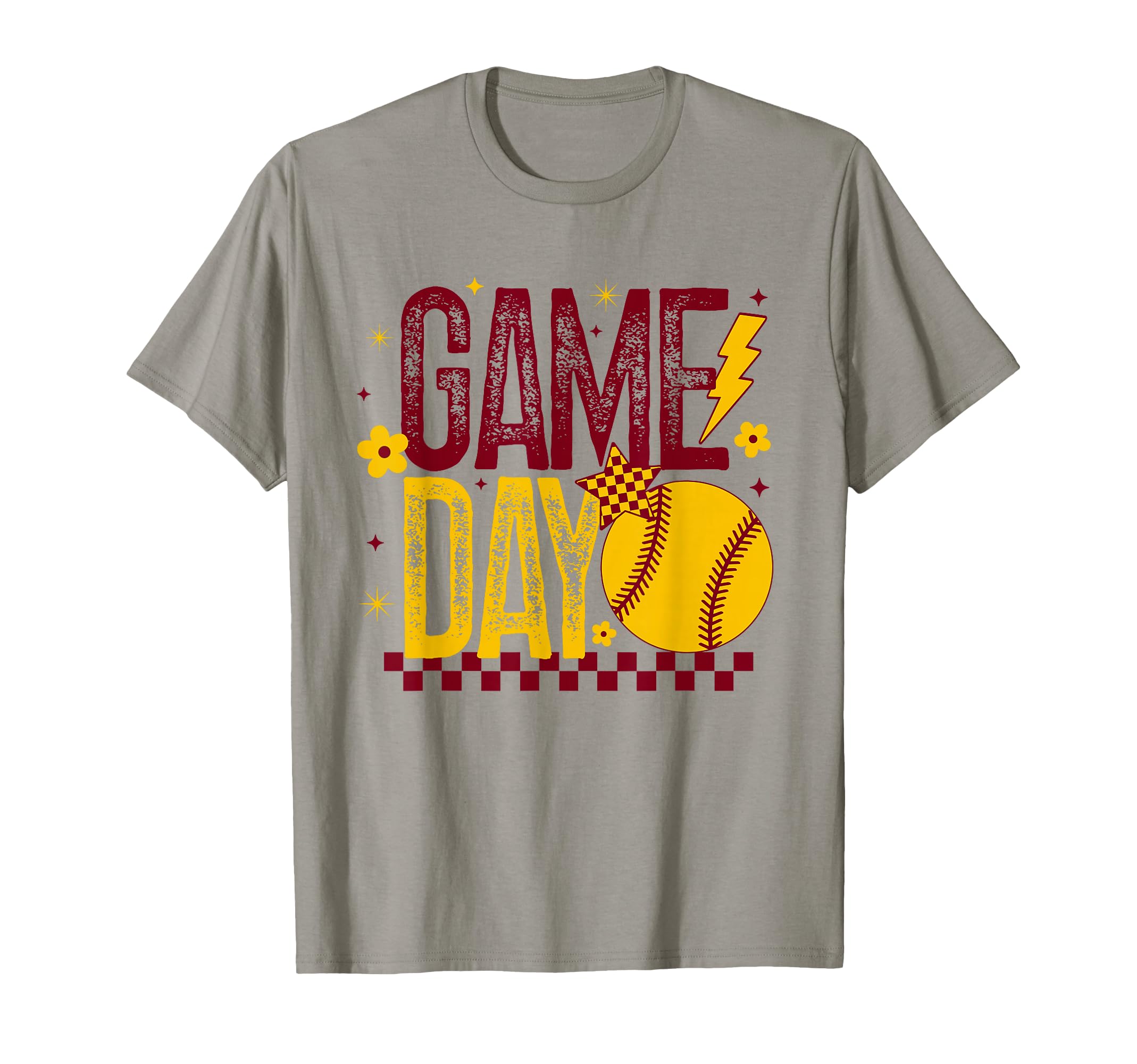 Softball Game Day Softball Player Maroon T-Shirt - Streetwear Style Unisex - T-Shirt, Sweatshirt, Hoodie