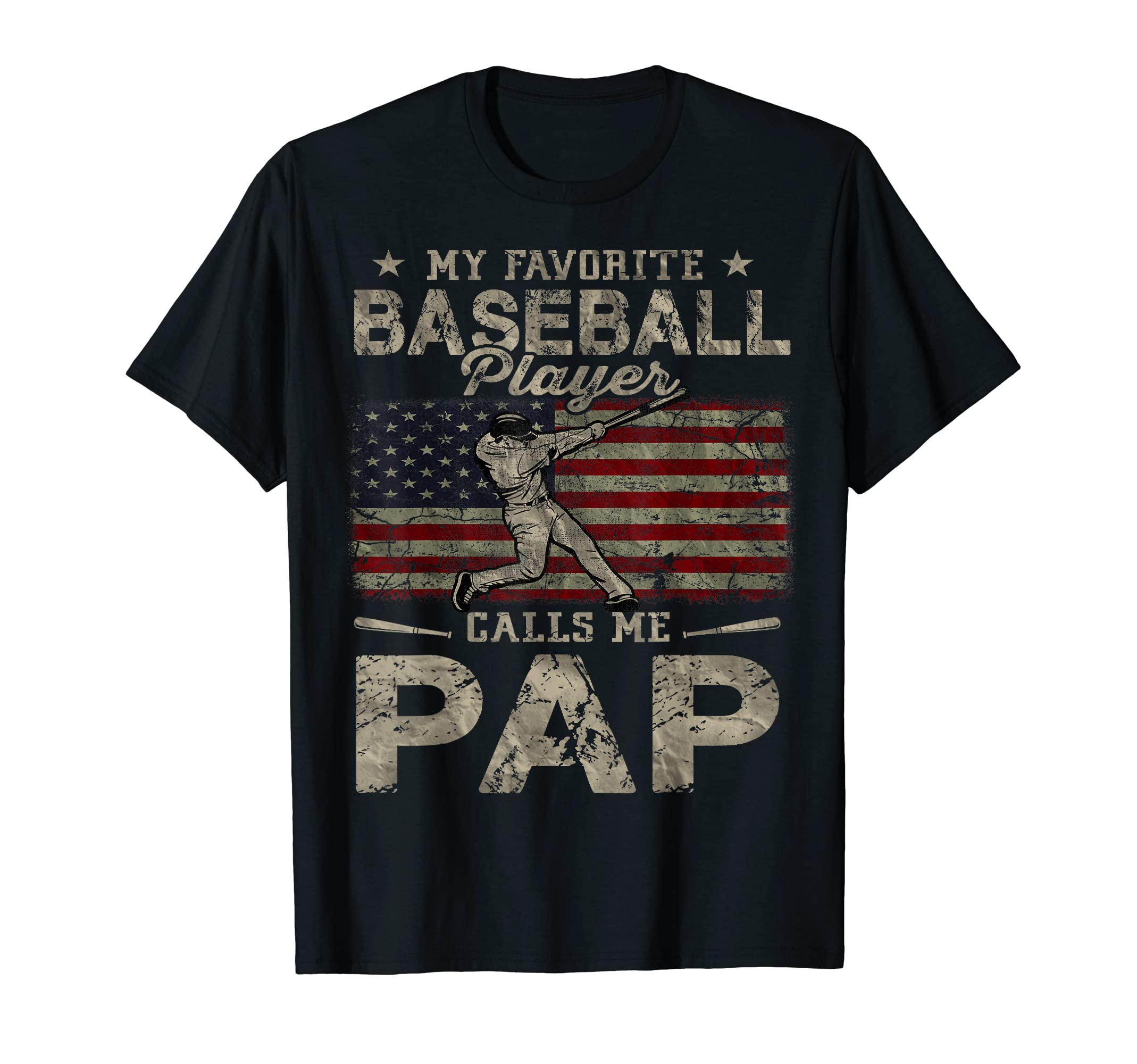 My Favorite Baseball Player Calls Me Pap T-Shirt - Custom Art Print Unisex - T-Shirt, Sweatshirt, Hoodie