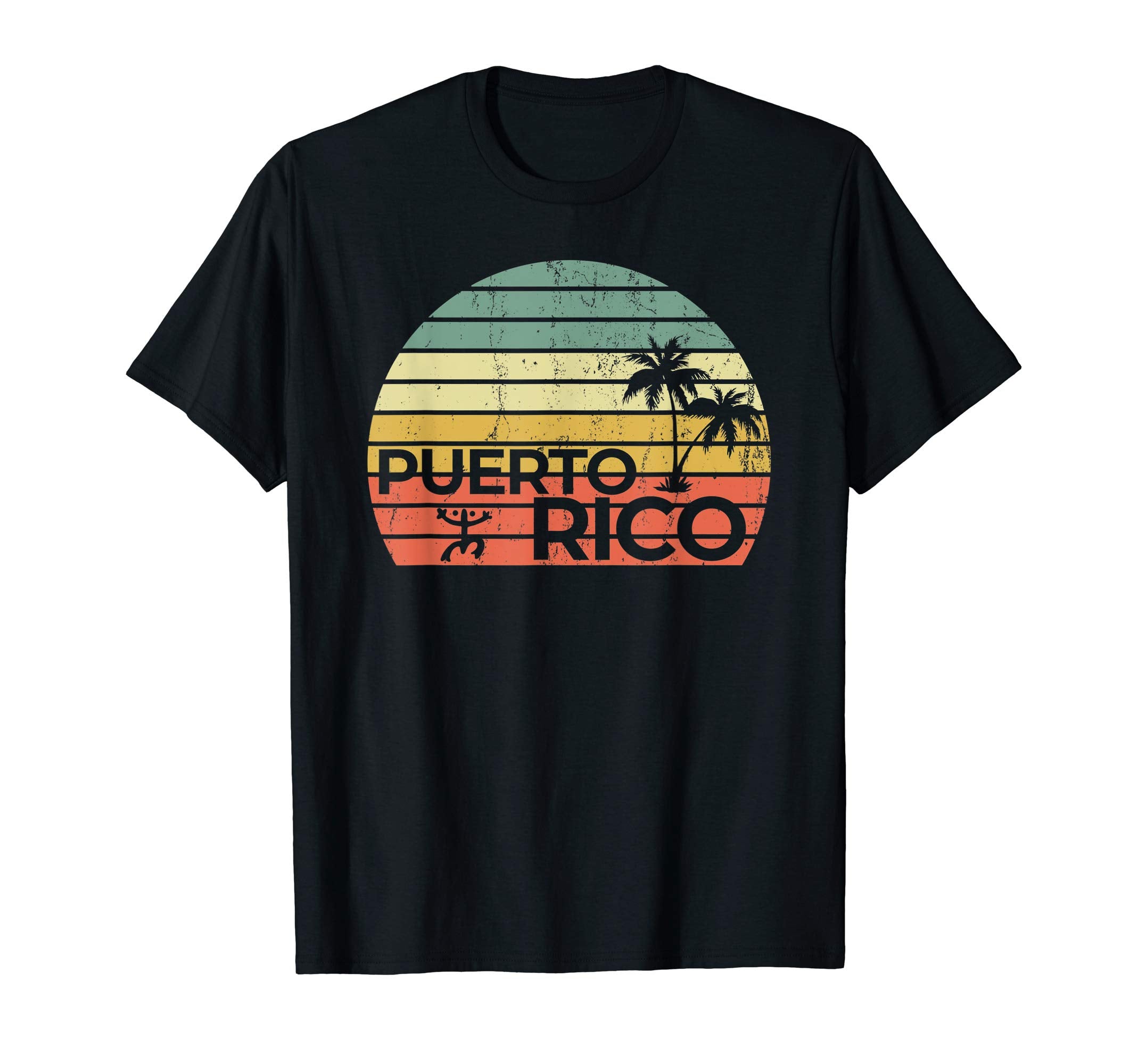 Puerto Rico Sunset Palm Tree T-Shirt - Novelty Apparel Unisex - T-Shirt, Sweatshirt, Hoodie