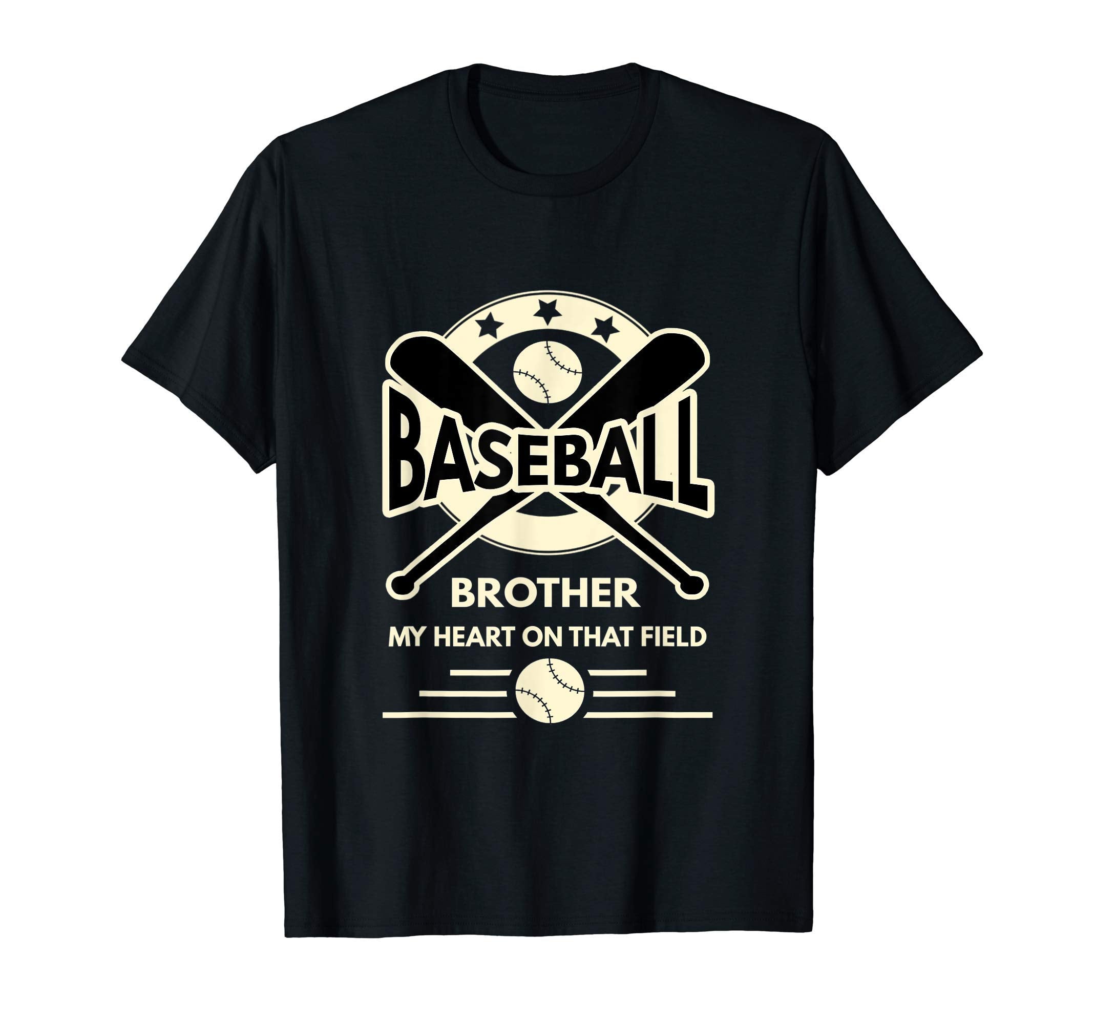 Baseball Brother My Heart Is That Field T-Shirt - Trendy Graphic Unisex - T-Shirt, Sweatshirt, Hoodie