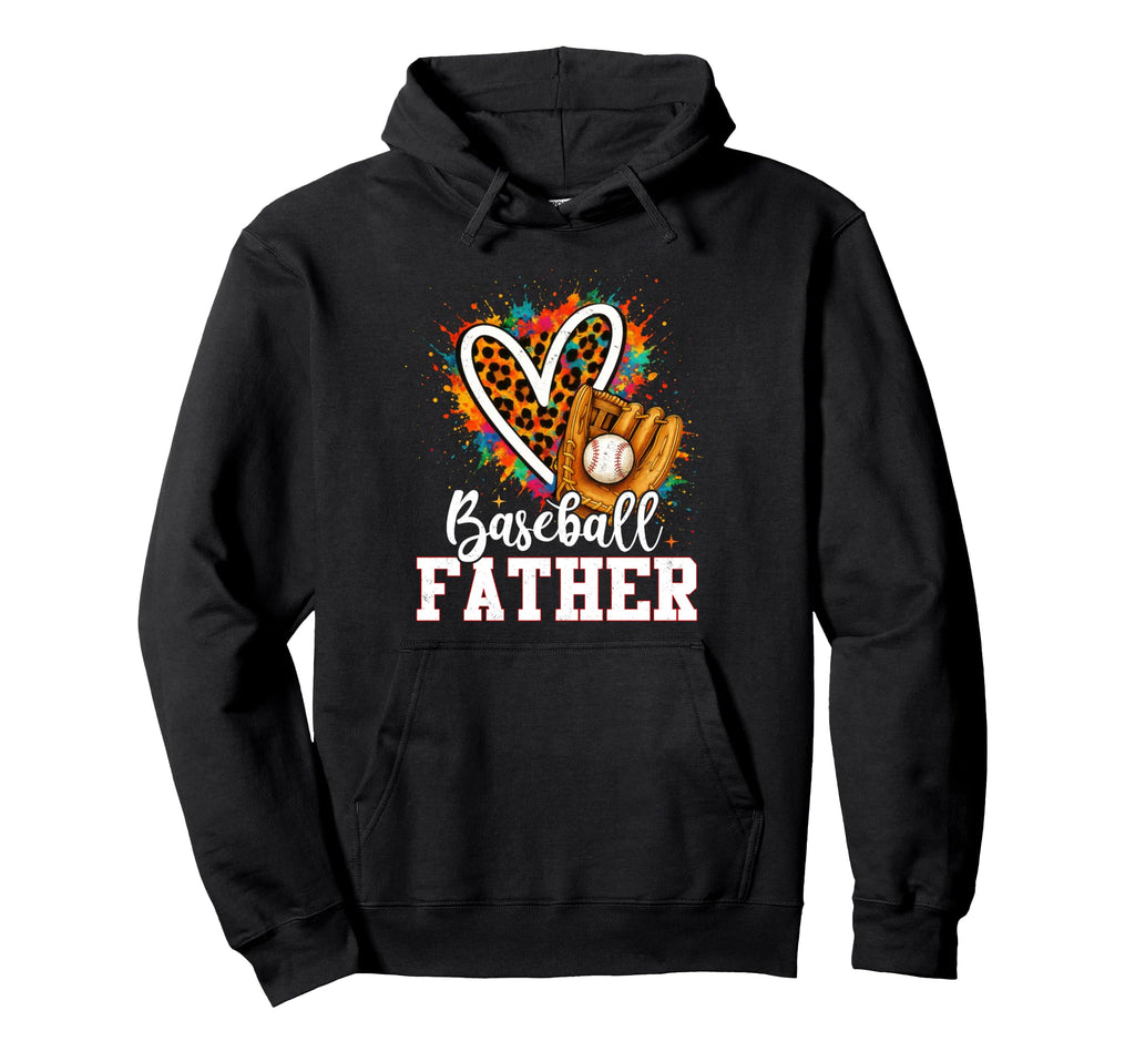 My Favorite Baseball Dad Leopard Heart T-Shirt - Trendy Graphic Men Women - T-Shirt, Sweatshirt, Hoodie