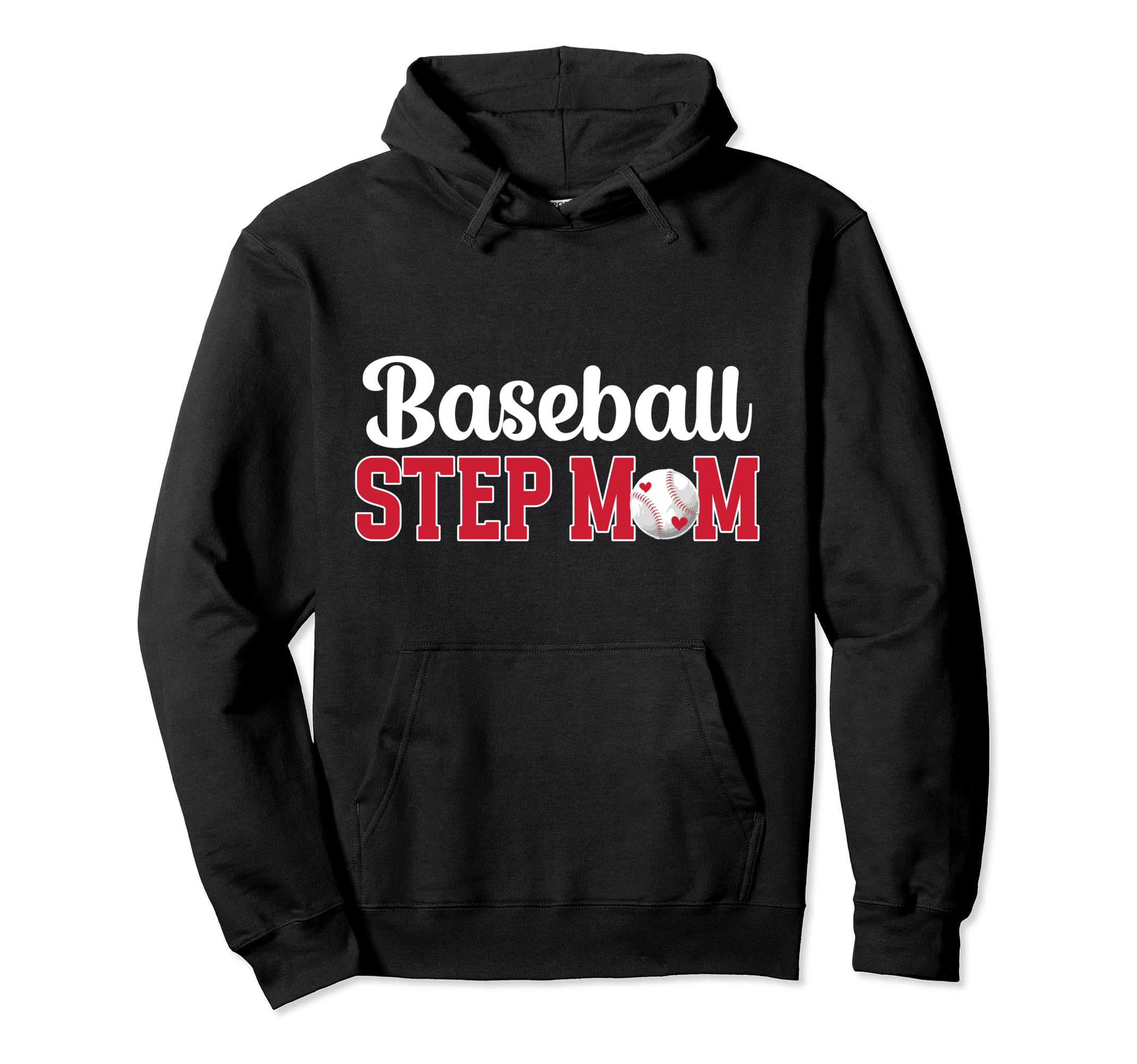 Baseball Step Mom Baseball Player Stepmom Hoodie - Trendy Graphic Men Women - T-Shirt, Sweatshirt, Hoodie