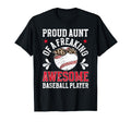 Proud Aunt Baseball Player Auntie Baseball T-Shirt - Graphic Print Unisex - T-Shirt, Sweatshirt, Hoodie