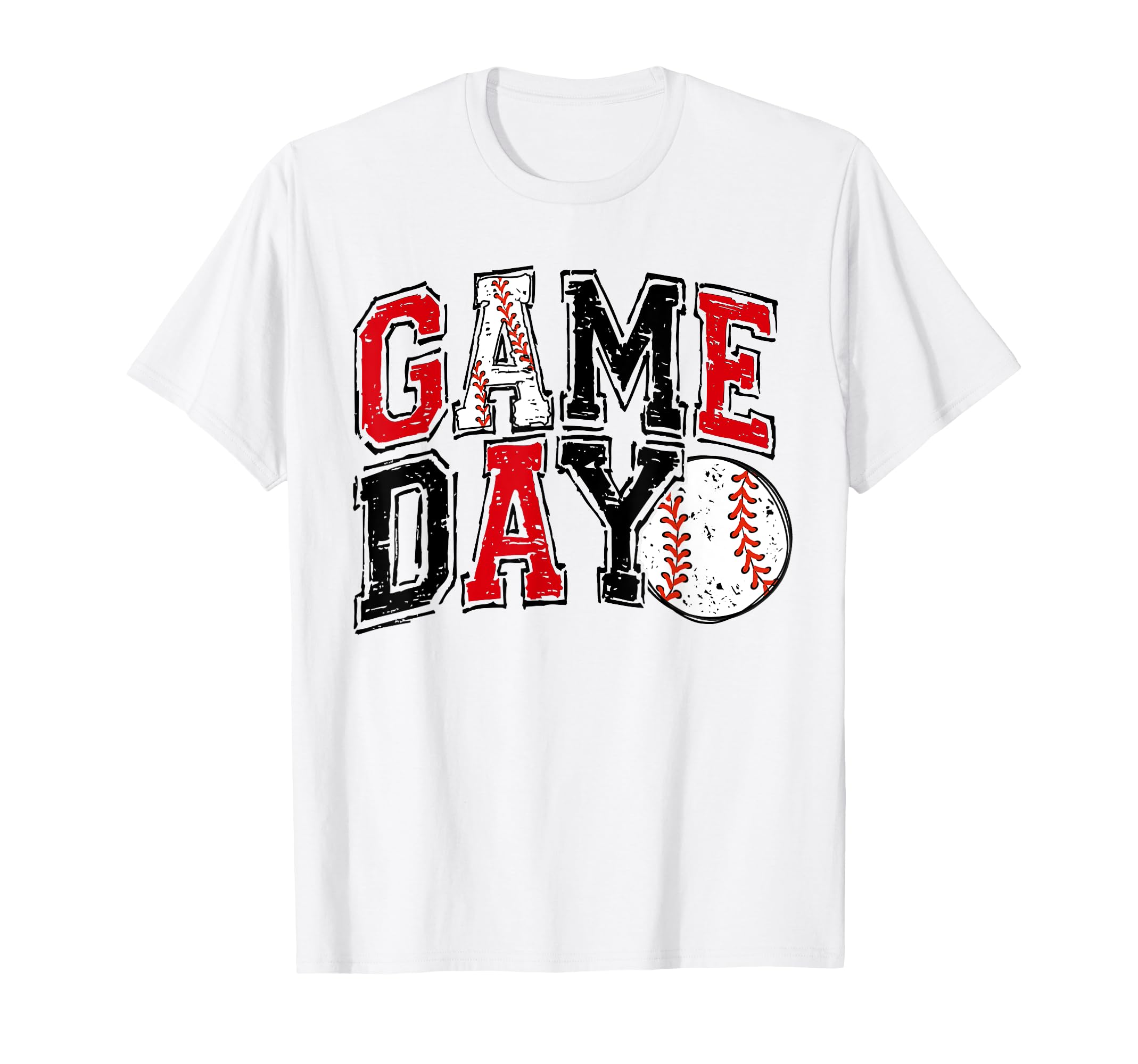Baseball Game Day Varsity Baseball Vibes T-Shirt - Graphic Print Men Women - T-Shirt, Sweatshirt, Hoodie