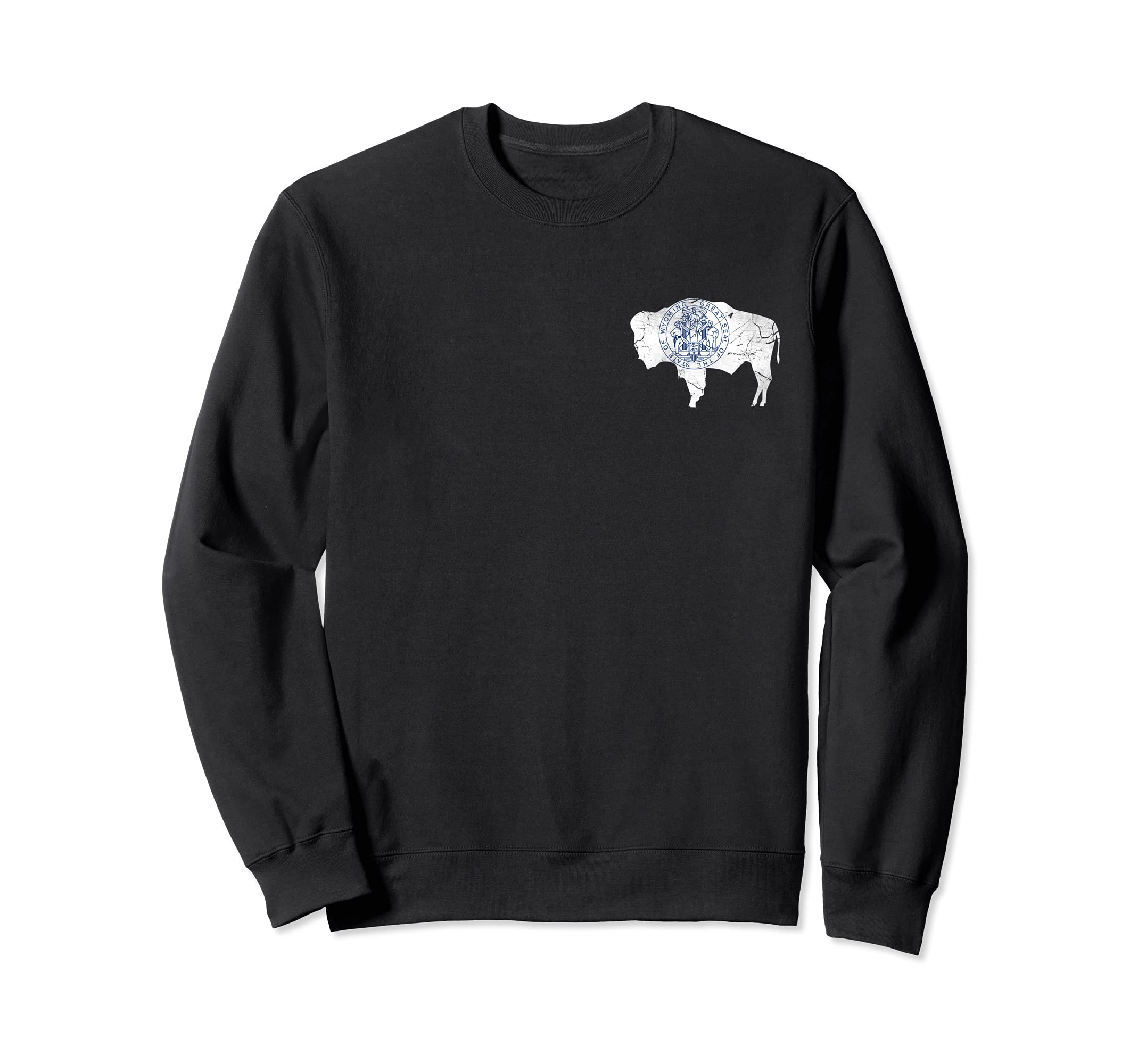 State Flag Wyoming Home Distressed Sweatshirt - Aesthetic Graphic Men Women - T-Shirt, Sweatshirt, Hoodie