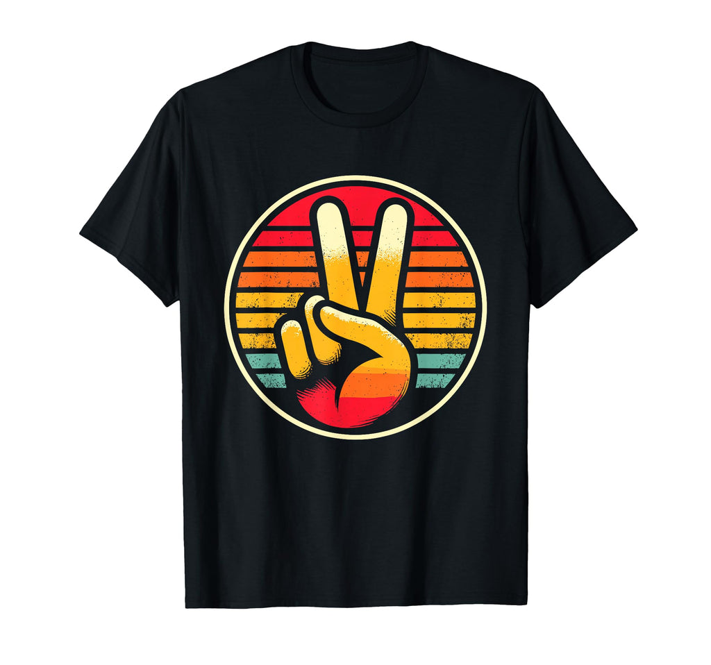 Peace Love 60S 70S Hippie T-Shirt - Unique Graphic Unisex - T-Shirt, Sweatshirt, Hoodie