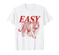 Easy Tiger Walking Distressed T-Shirt - Custom Art Print for Adults - T-Shirt, Sweatshirt, Hoodie