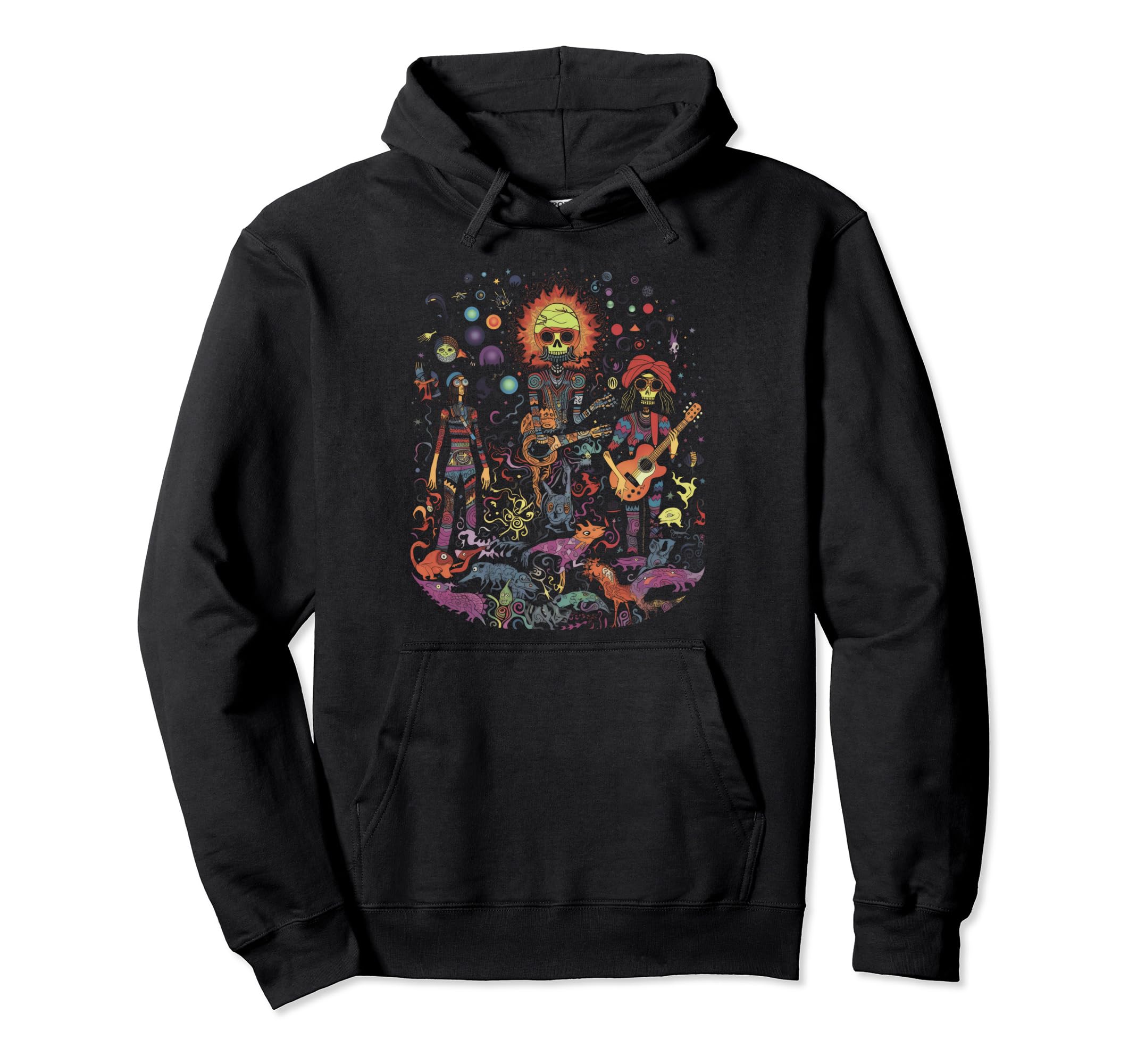 Hippie Boho 60S 70S Art 3 Hoodie - Custom Art Print for Adults - T-Shirt, Sweatshirt, Hoodie
